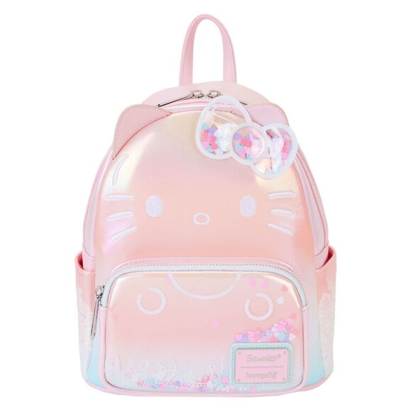 Hello Kitty Loungefly Sanrio 50th Anniversary Clear Pink Mini Backpack NWT - Picture 12 of 12